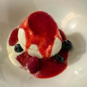 Gelato Encrusted with Baked Meringue