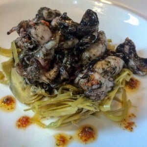 Snails and Shaved Carciofi