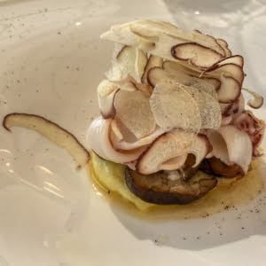 Osteria Veglio Squid Eggplant Porcini